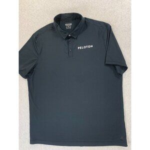 Solfire Peloton Short Sleeve Polo Shirt (Men's XXL)‎ Black